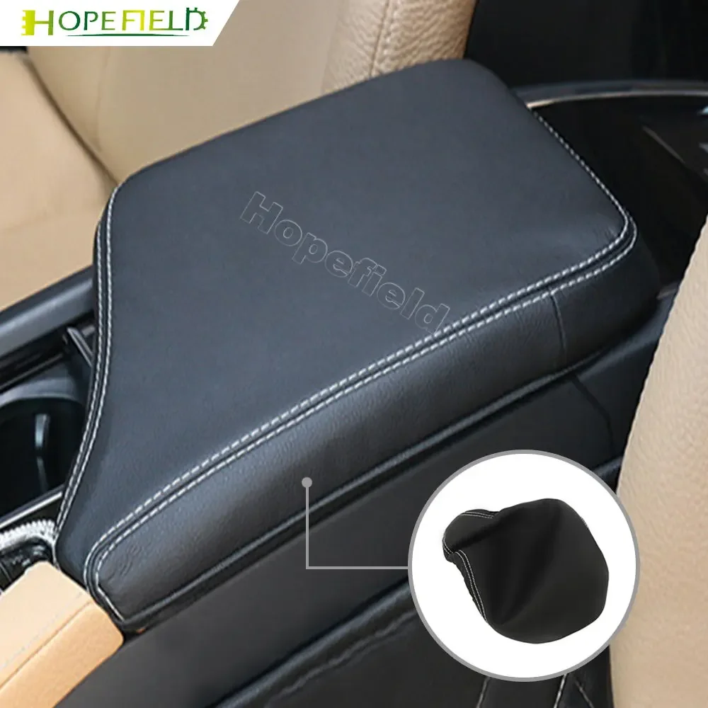 Leather Car Armrest Mat Protection Cushion Sleeve Center Storage Box Cover for Volvo S90 V90 XC90 XC60 S60 V60 2018-2021