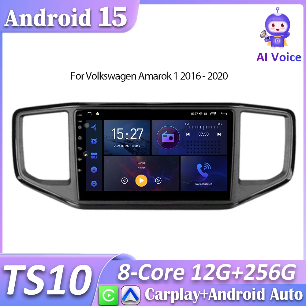 

For Volkswagen Amarok 1 2016-2020 Car Radio Carplay Multimedia Player GPS Navigation Android Auto BT Autoradio Unit No 2din DVD