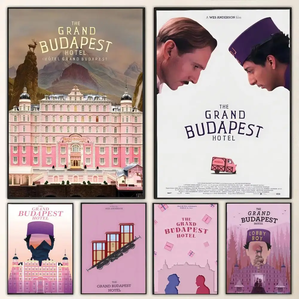 Movie The Grand Budapest Hotel Painting Calligraphy Canvas Poster Wall Art for Living Room Bedroom Cafe Decor Gift