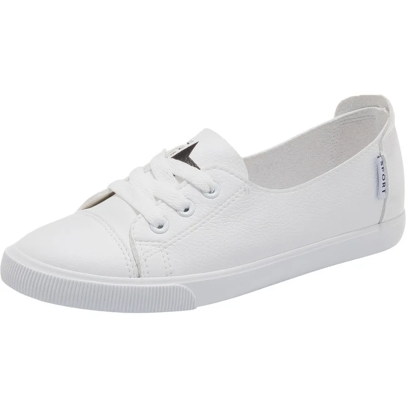 tenis feminino sapatos femininos tênis femininos rasteiras femininas sapatilha feminina Comemore confortável feminino casual plana branco laço-up