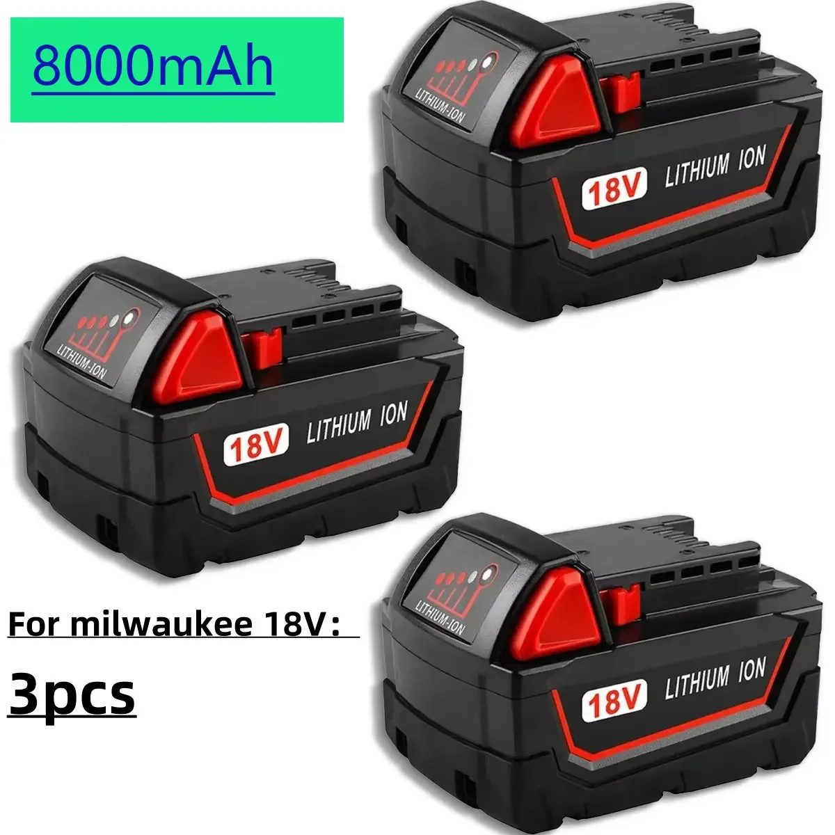 Origineel voor Milwaukee M18 Power Tool Batterij, Oplader, BR, XC, 18V, 12000mAh M18B5, 48-11-1860, Ingebouwde 21700 Batterij