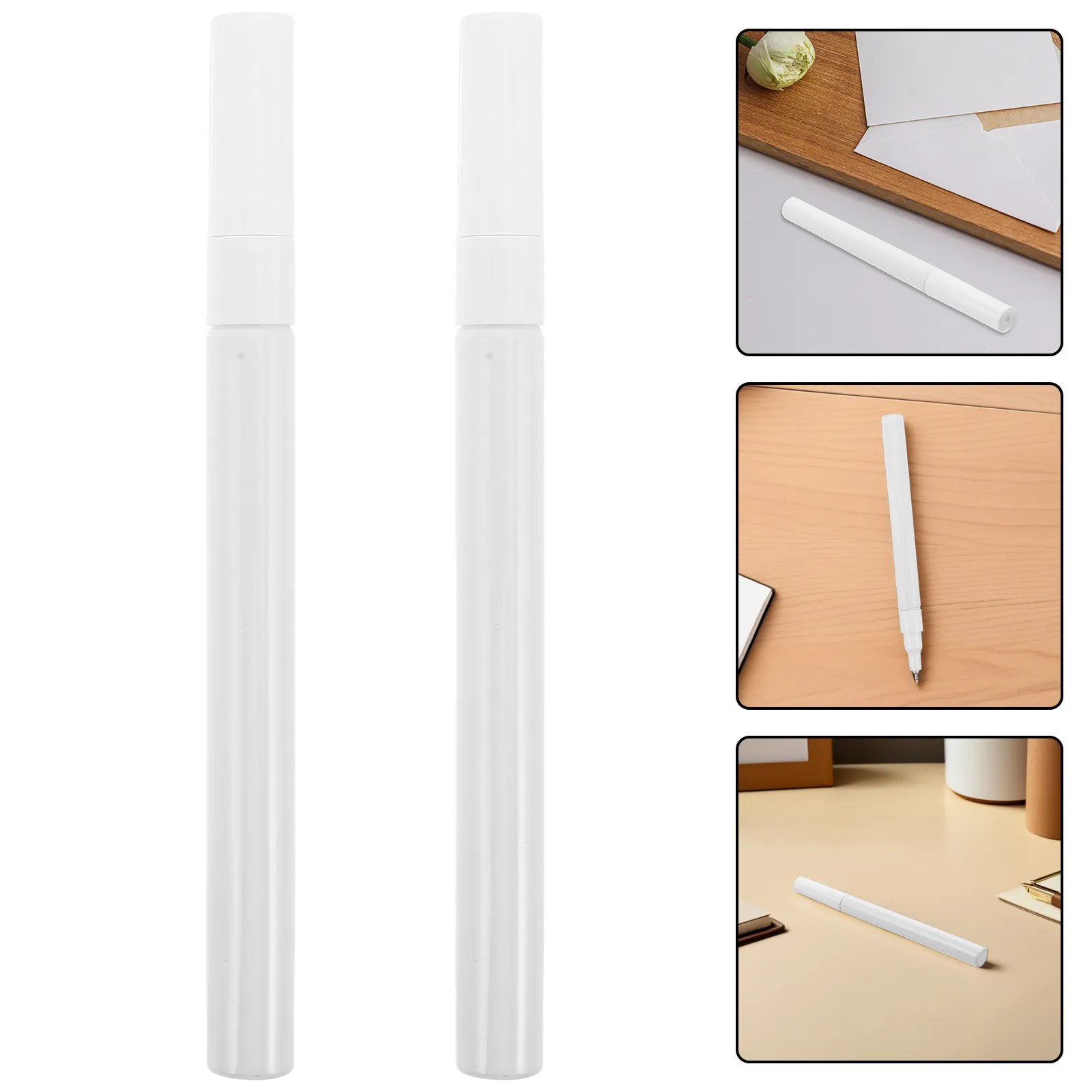 

4Pcs Oil Paint Pens Refillable Fine Tip 0.7mm Ultra-Fine Precision Touch Up Paint Markers for Metal Plastic Wood Automotive DIY