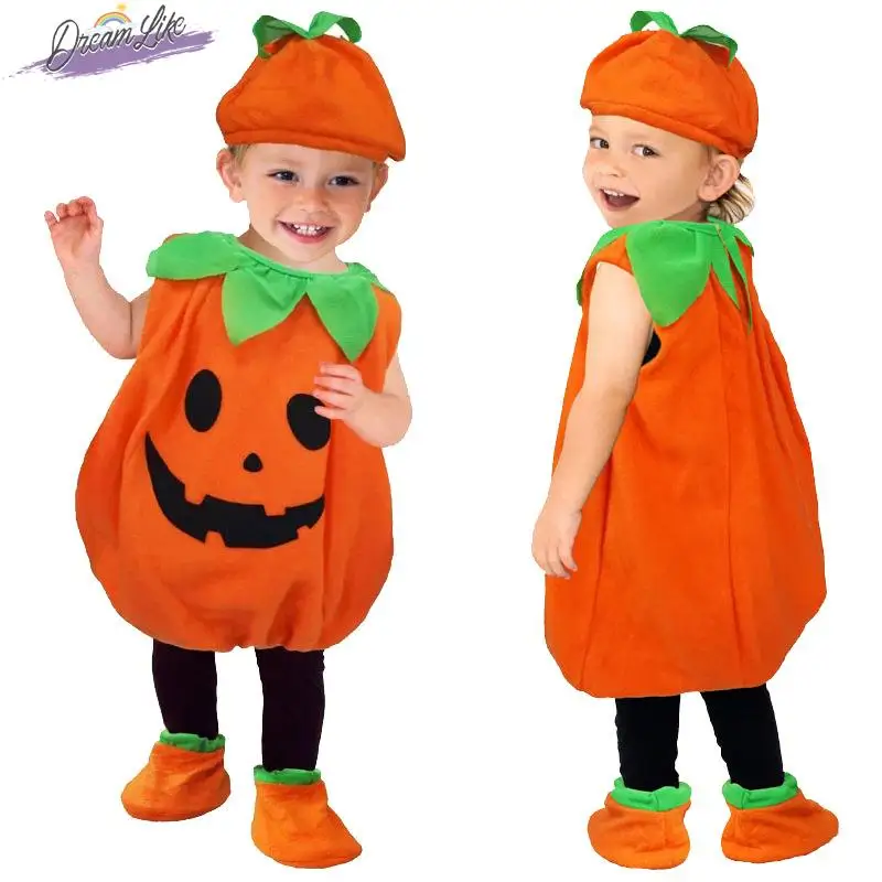 Disfraz de loween en Oferta, Disfraz de Calabaza para Niños, Ropa de Actuación COSPLAY para Niños y Niñas, Disfraz para Re...