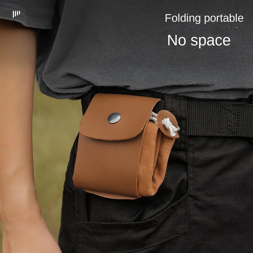 Outdoor Foraging Bag Fruit Picking Bag Waist Hanging Tools Fanny Pack Bag Bundle Pocket Folding Canvas Tools Storage Bag