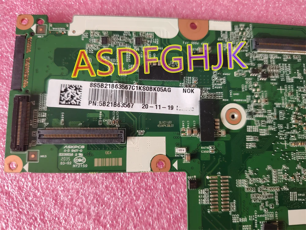 5B21B63567 For Lenovo 100E Chromebook 2nd Gen AST Laptop Motherboard A4 9120C RAM 4GB SSD 32GB  BM5860_V1.3 Tested Fast Shipping