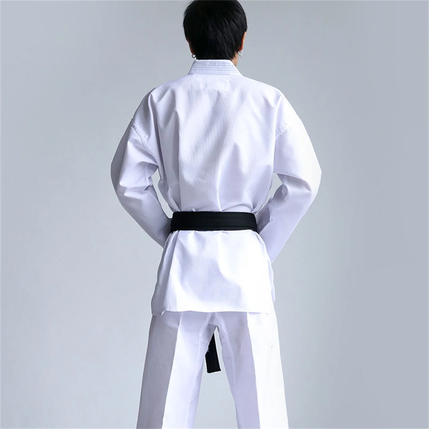 Taekwondo Uniform Adult And Kids Taekwondo Dobok For Men Women Long Sleeve TKD Shirt & Pants Gymnasium Training Suit