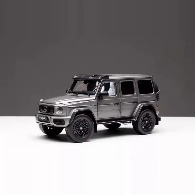 재고 있음: 1:18 G63 AMG 대형 4x4 완전 개방형 다이캐스트 합금 자동차 모델, 소년 방 장식, 성인 수집용 장식품.