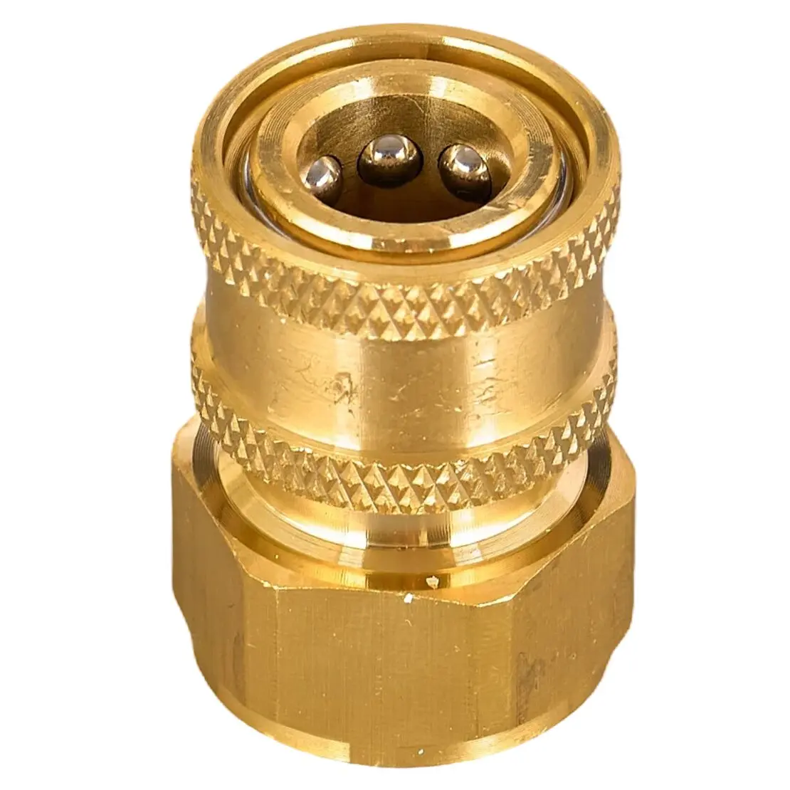 M22 Quick Release Connector Coupler Fitting Adapter For High Pressure Washer & Hose Gold Brass