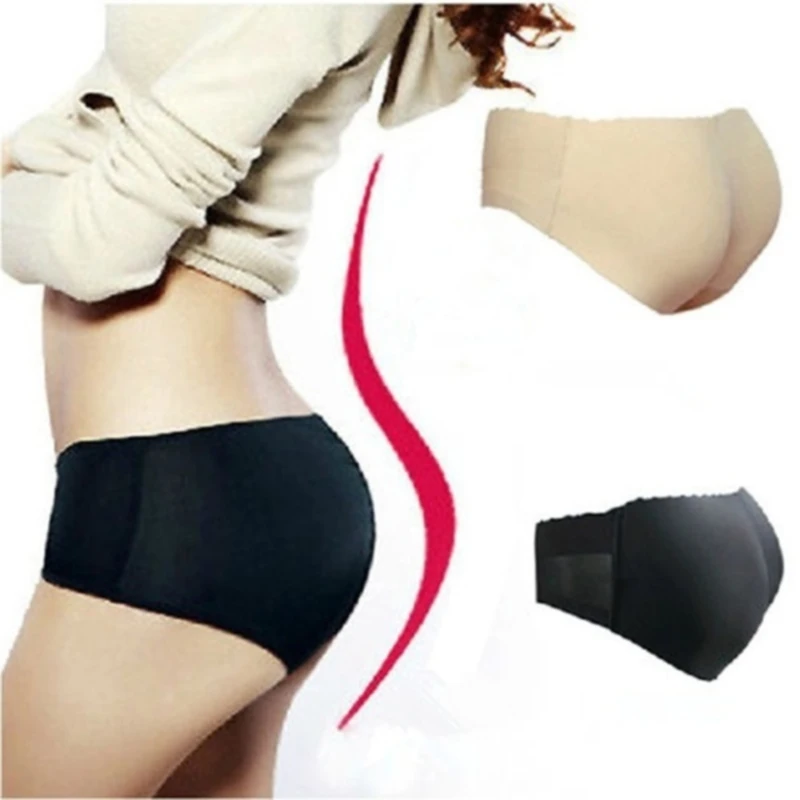 Bragas acolchadas sin costuras para mujer, ropa interior Sexy, suave, realce de glúteos, moldeador de cadera