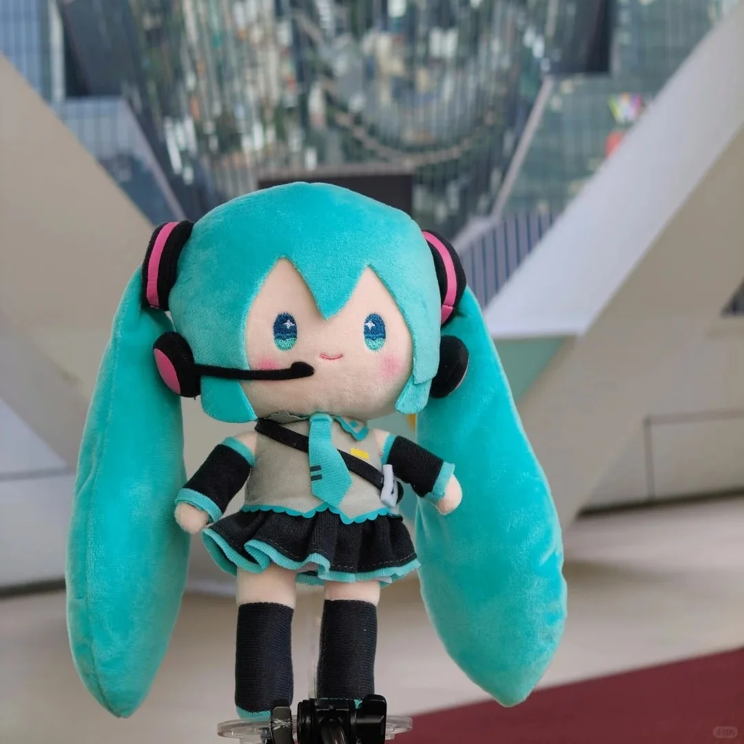 2024 neue echte Vocaloid Hatsune Miku 2d süße Schlafpuppe Panda Kopfhörertasche Kawaii zweidimensionale Mädchen Geburtstagsgeschenk