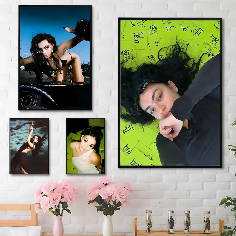

Singer C-Charli X-Xcx Poster HD Art Sticky Wall Waterproof Home Living Room Bedroom Bar Aesthetic Decoration