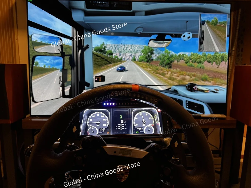 Meng XS Orca 2 ملحقات لوحة القيادة الطرفية لعجلة السباق التناظرية المعدلة لـ SIMAGIC/MOZA/FANATEC/Thrustmaster/PXN/Logitech