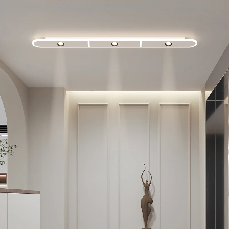Modern LED Strip Ceiling Light Bedroom Walk-in Closet Decorative Lamp Home Entryway Corridor Hallway Indoor Lighting Fixture