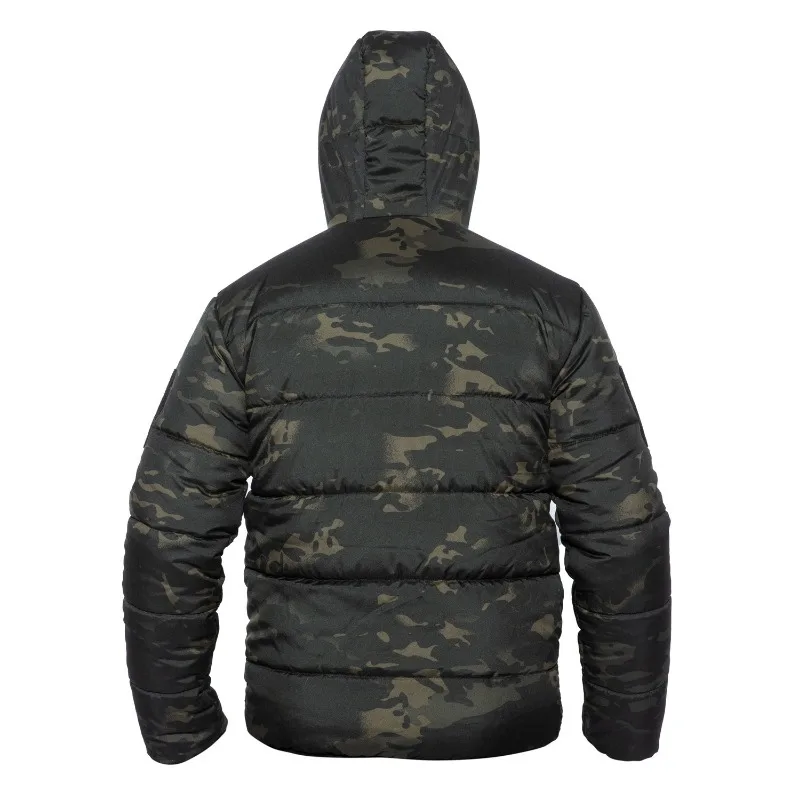 Parka cálida de camuflaje táctico militar para hombre, chaqueta impermeable a prueba de viento, resistente al desgaste, abrigo de caza para deportes