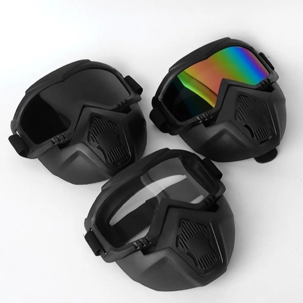 Detachable Integrated Full Face Protective Mask Anti-Splash Dust Resistant Welder Mask Adjustable Strap Lightproof