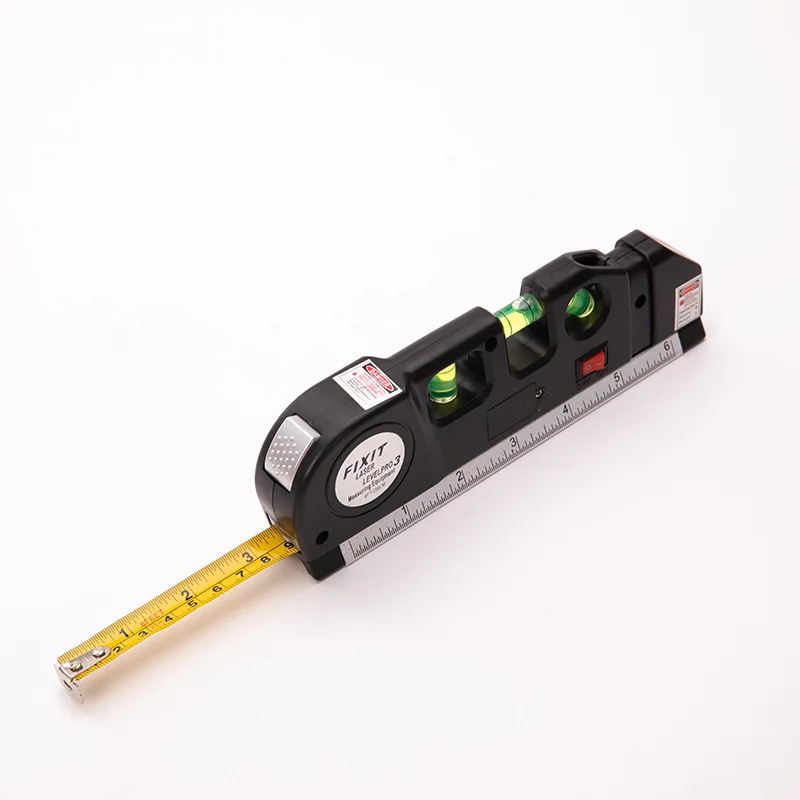 Laser Level Horizon Vertical Measure 8FT Aligner Standard and Metric Rulers Multipurpose Adjusted Measure Level Laser Tripod ZXH