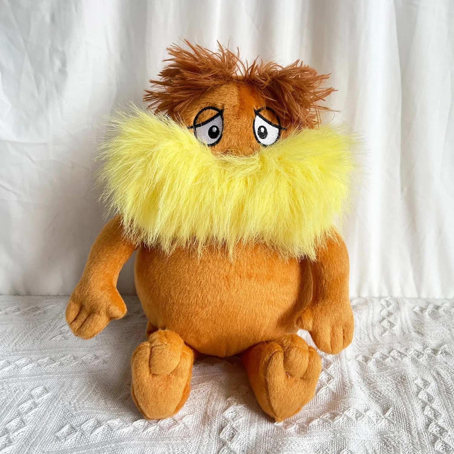 Doctor Seuss The Lorax Plush Cartoon Anime Kawaii Stuffed Animal Figure Model Plushie Toy Room Pillow Doll Kids Christmas Gifts