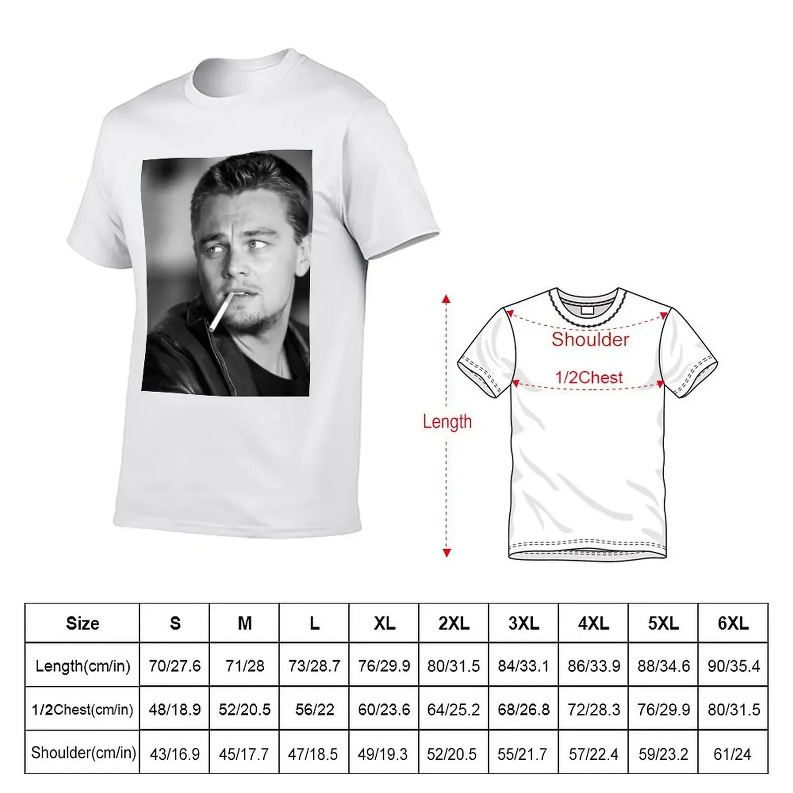 Leonardo DiCaprio T-Shirt blanks quick-drying graphic tee shirt mens graphic t-shirts anime