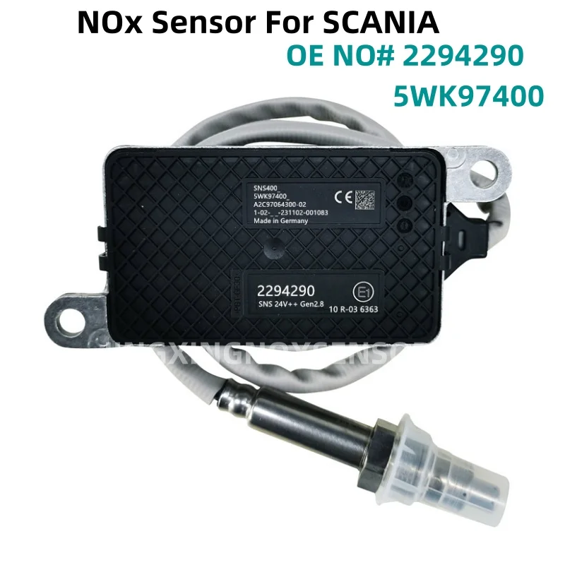 2294290/2064768/2247380/2296800 5WK9 7400 5WK97400 Original NEW Nitrogen Oxygen NOx Sensor For Scania Engine Truck Euro6