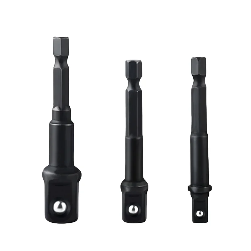 Drill Socket Adapter Kit Impact Drill Extension Bit Socket Adapter Kit 1/4\'\' 3/8\'\' 1/2\'\' Square Head 1/4\'\' Hex Shank Drill Tools