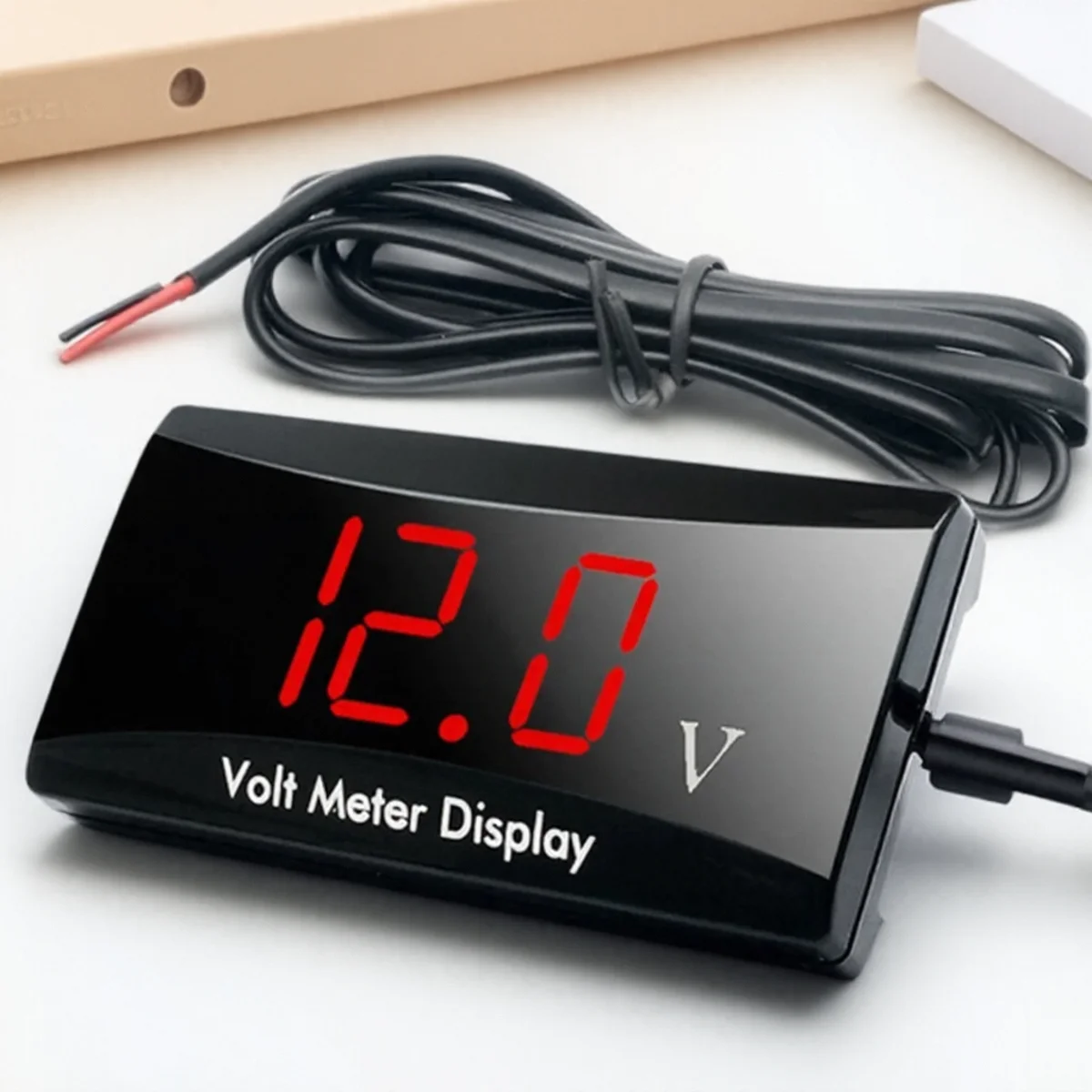 

Мини 12 В светодиодный водонепроницаемый дисплей вольтметр автомобильный вольтметр панель измеритель напряжения для автомобильных запчастей аксессуары