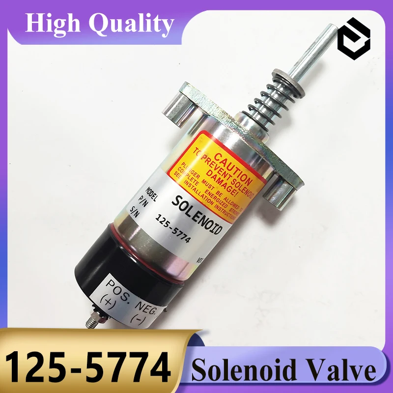 125-5774 Stop Solenoid Valve 1255774 for Caterpillar CAT Engine 3304 E330 E330B E330C Excavator Parts