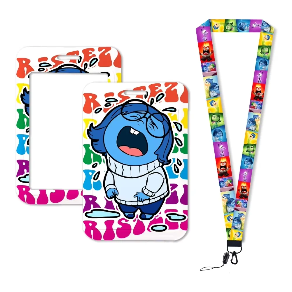

Disney Lanyard Inside Out 2 Styles Joy Sadness Anger Disgust Funny Badge Holder Id Card Hang Rope Lanyard For Accessories Gifts