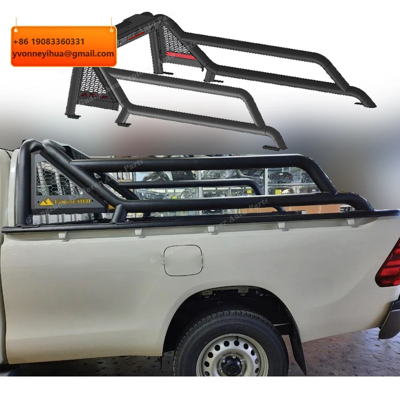 

Универсальная стальная дуга безопасности для Ranger, Isuzu Dmax, NP300, Hilux Revo Rocco, Vigo, однокабинная, 2-дверная, задняя дуга безопасности