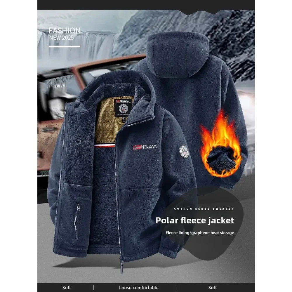 

Hip Hop Harajuku Men's Unisex Wool Sweatshirt Warm Sporty Norwegian Jacket Couple Style Plus Size Student Hoodie Youthful Design