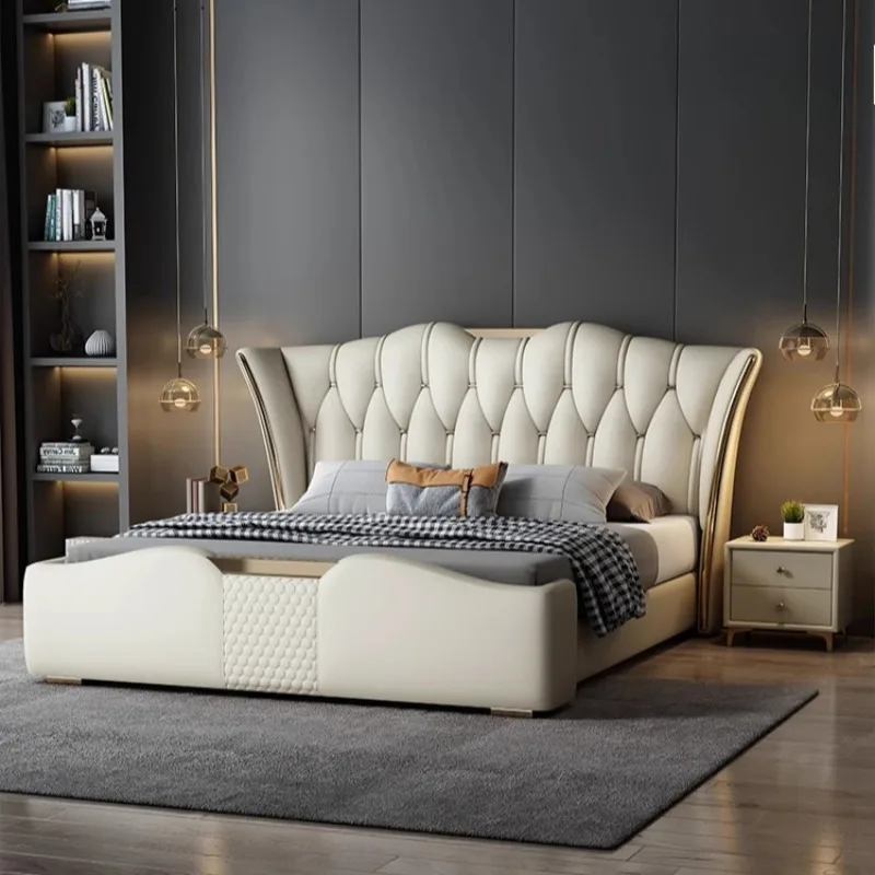 

180x200cm Floor Storage Bed Queen 2 People King Size Hotel Bed Frame 150x200cm Headboard Adults Full Size Home Bedroom Furniture