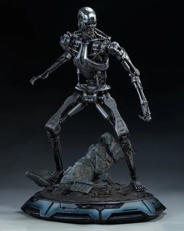 1/18 100mm 1/24 75mm Resin Model Kits Terminator Robot T800 Unpainted Figure Sculpture No Color RW-1096