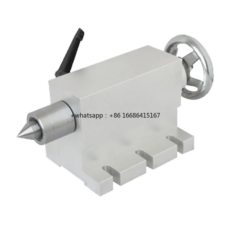 Center Height 65MM Movable CNC Tailstock Telescopic Stroke 50MM For 4 Axis MT2 Rotary Axis Wood Router Engraving Machine