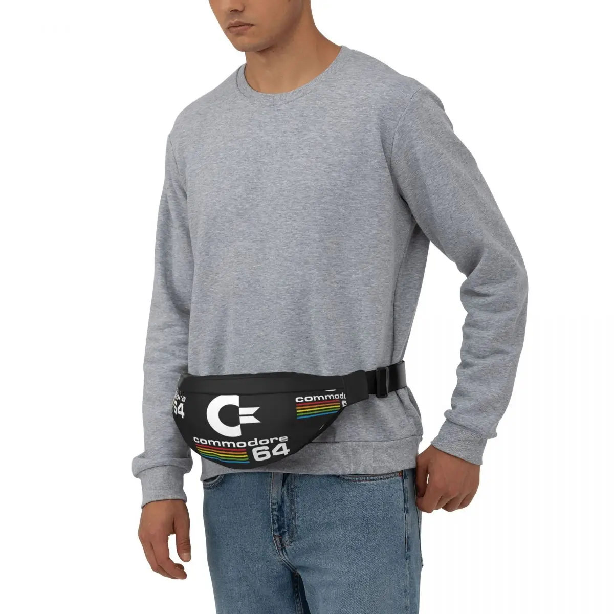 Commodore 64 LOGO Unisex Waist Bag Multifunction Sling Crossbody Bags Chest Bags Short Trip Waist Pack