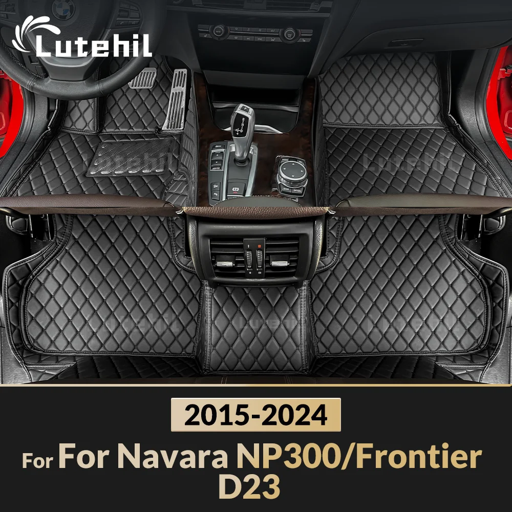 

For Navara NP300/Frontier D23 2015-2024 Custom Car Floor Mats Carpet Cover Interior Accessories Protective Pad Parts