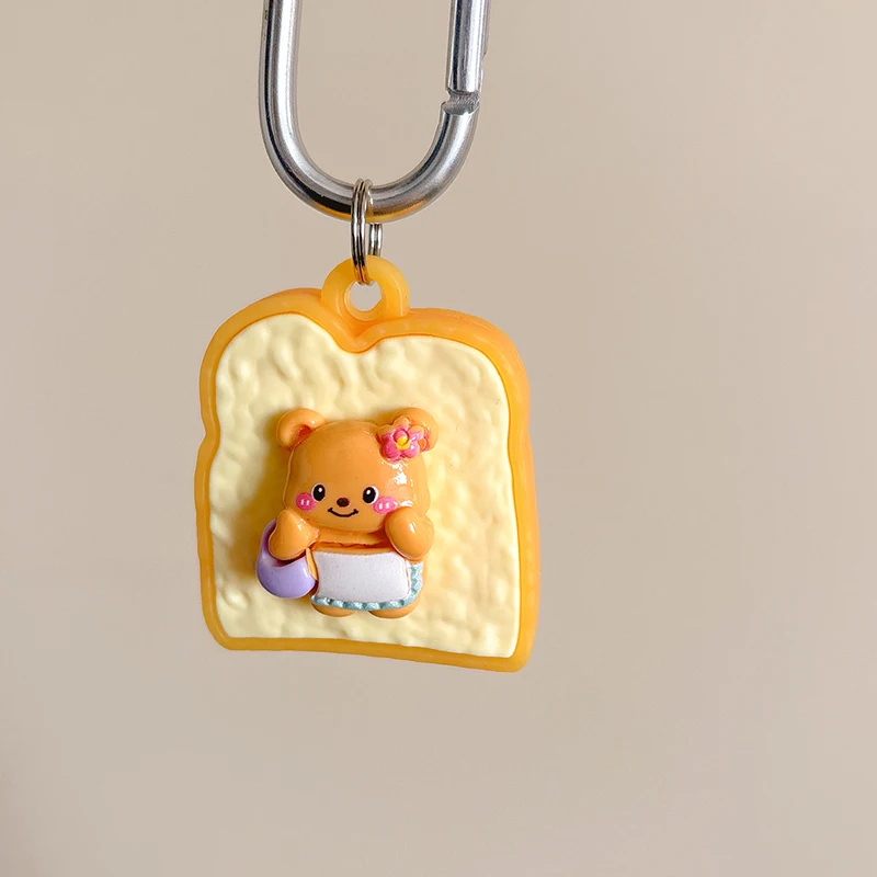 

Чехол Bear Bread для Apple Airtag, чехол для AirTag Tracker, защитный чехол для Air Tag, защитный чехол, милый милый мультяшный чехол