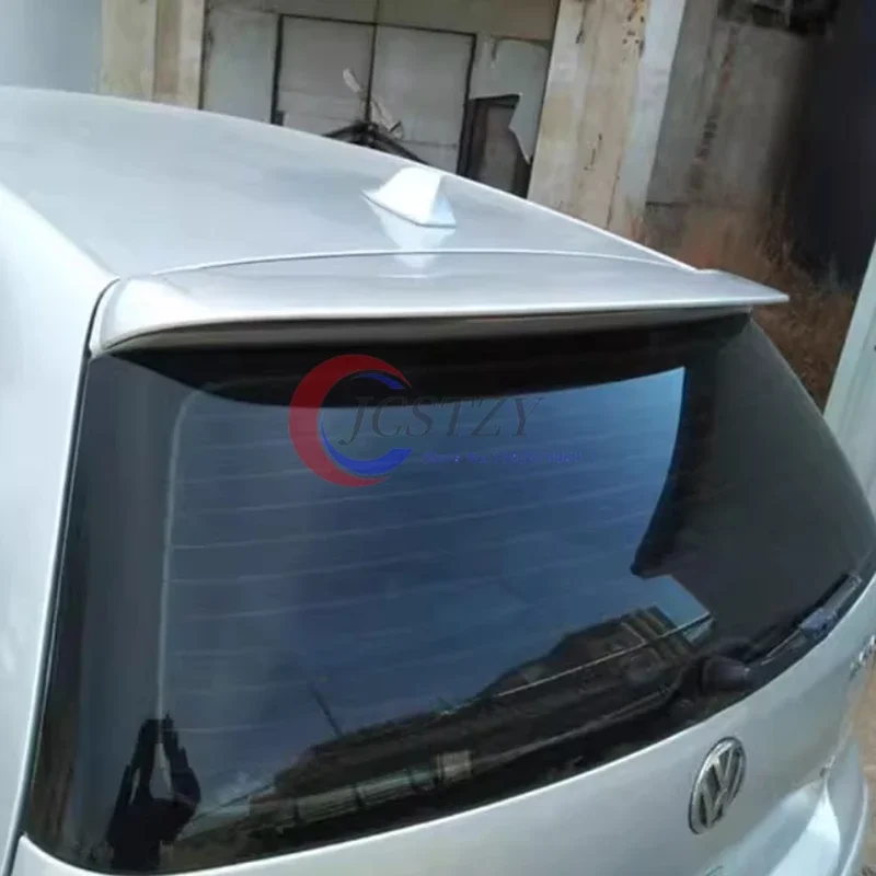 For VW Polo 4 MK4 9N 9N3 Car Rear Roof Spoiler 2003 To 2008 Wing Tuning Top SplitterTuning Exterior Auto Accessories view 2