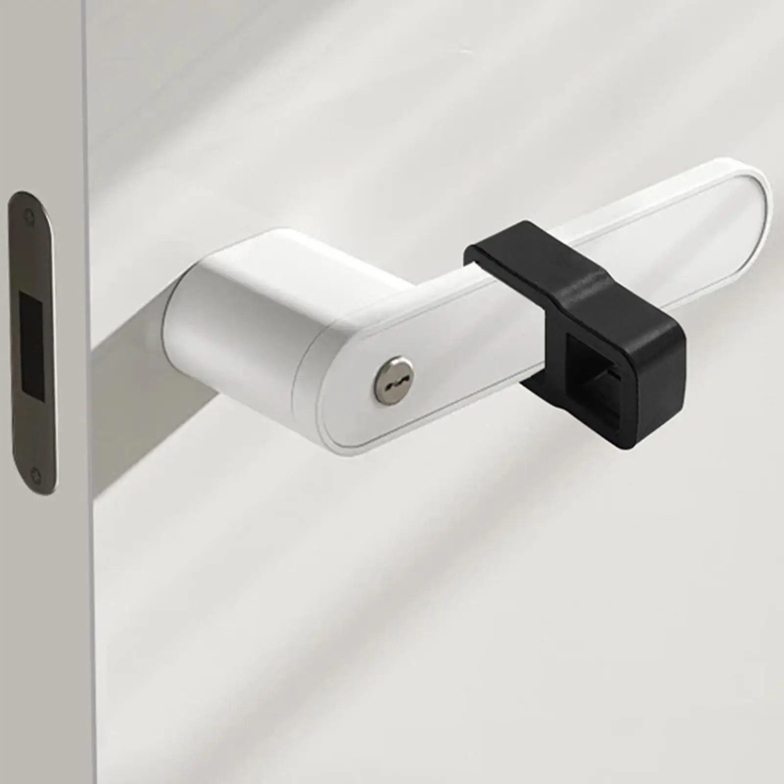 Portable Handles Door Stopper Silicone Gel Door Stop With Noise Reduction Transparent Wall Protection Door Knob Bumper For Kids