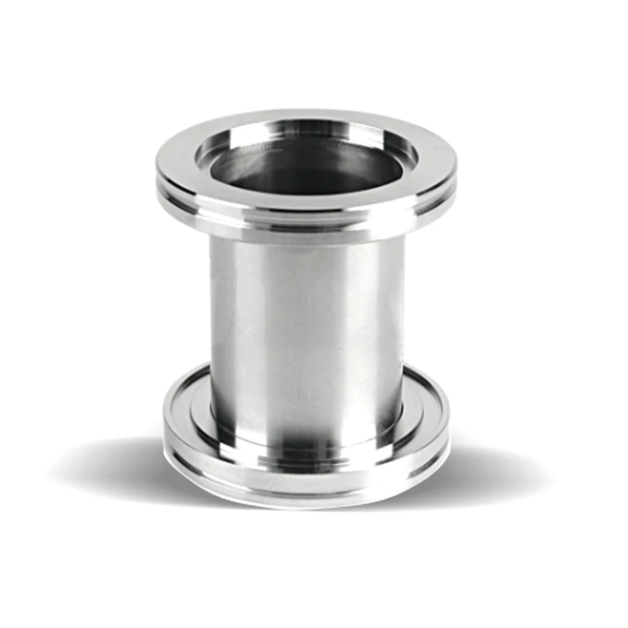 Vacuum Adaptor Fittings Nipple Fittings Stainless Steel ISO CF Half Full Nipple Flange for Vacuum Pipe Fitting