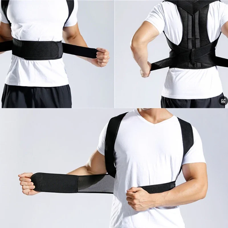 

Корректор осанки для поддержки спины, горбуна, фиксированный пояс для коррекции спины для мужчин и женщин, регулируемые ремни для коррекции спины