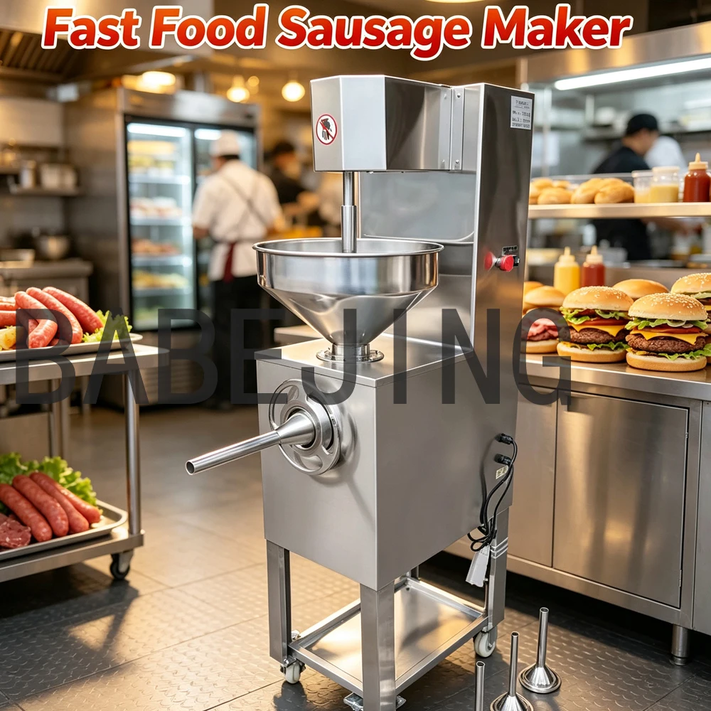 BABEJING Fully Automatic Electric Sausage Maker Multi-Functional Meat Filling Machine for Home Use