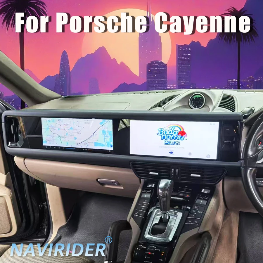 

Android Dual 3K Display Screen, For Porsche Cayenne 2010-2017 RHD Multimedia DVD Player Navigation Auto Stereo Carplay Wireless