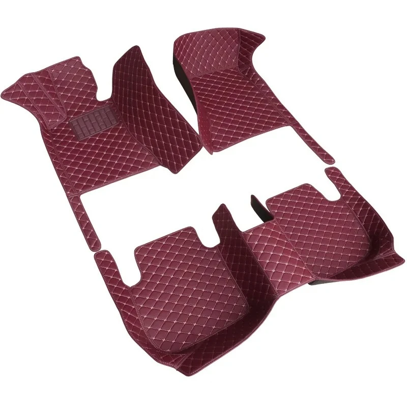 

Car floor mat fully encloses waterproof and non-slip all-weather protective leather car mat