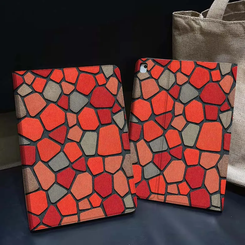 

Colorful Grid Pattern Design Gift Tablet Case For Apple iPad Air Pro mini 1 2 3 4 5 6 7 8 9 11 M2 M3 M5 M4 5th 6th 7th 10th 11th