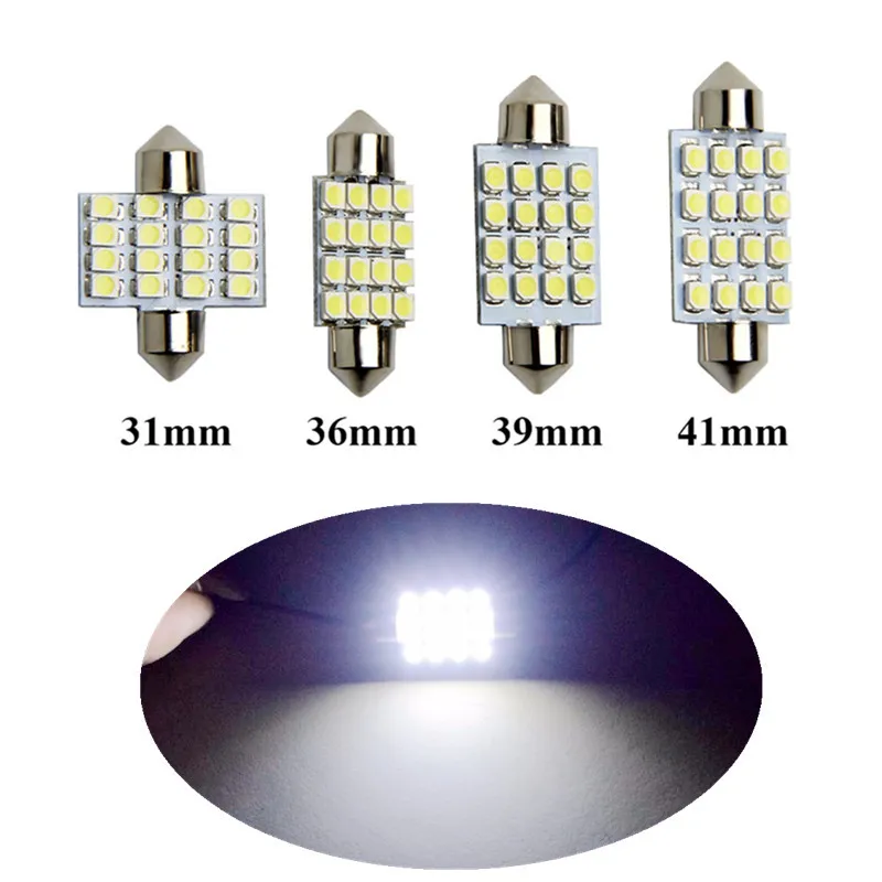 

2/4/10PCS LED Canbus Festoon 31mm/36mm/39mm/41mm 1210-12SMD 12V Auto Interior Reading Lamp License Plate Lights Car Dome Bulbs