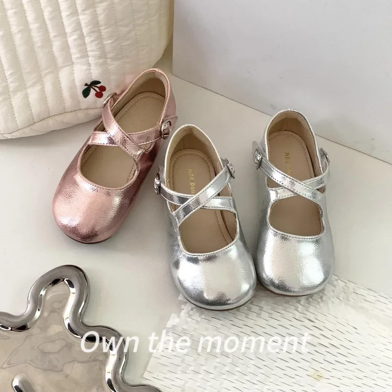 Girls Shoes Spring Autumn Toddler Kids Brand Princess Mary Jane Dress Party Ballet Flats Children Fashion Sandals Soft Sole