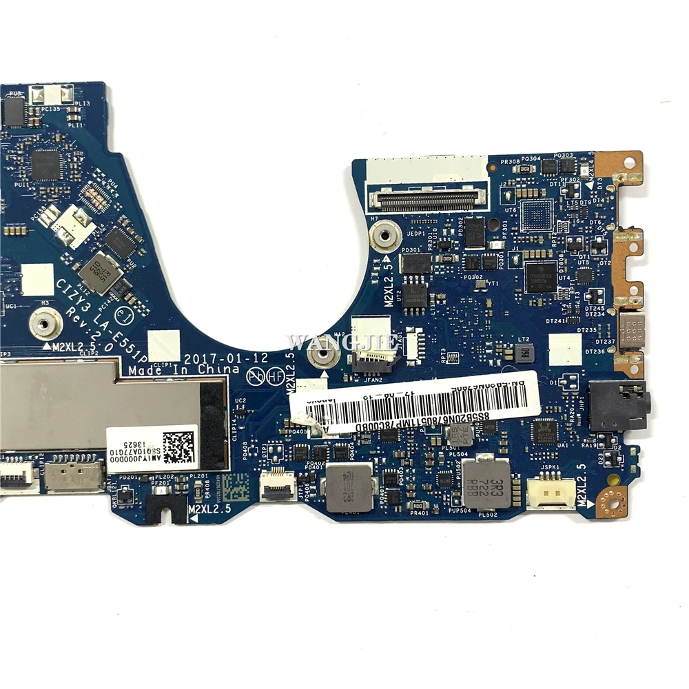 Imagem -06 - Placa-mãe Portátil para Lenovo Ideapad Yoga 72013ikb I57200u 8gb de Ram Cizy3 La-e551p 5b20n67805 100 de Trabalho