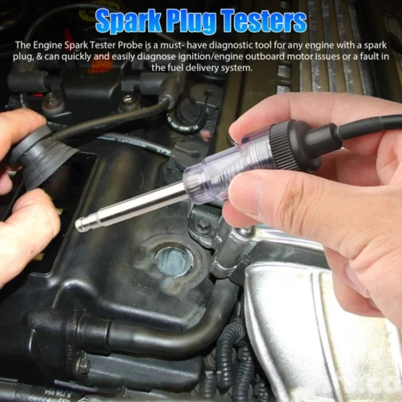 New 1PC Car Spark Plug Tester Repair Tools Ignition System Coil Engine In Line Auto Diagnostic Test Tool