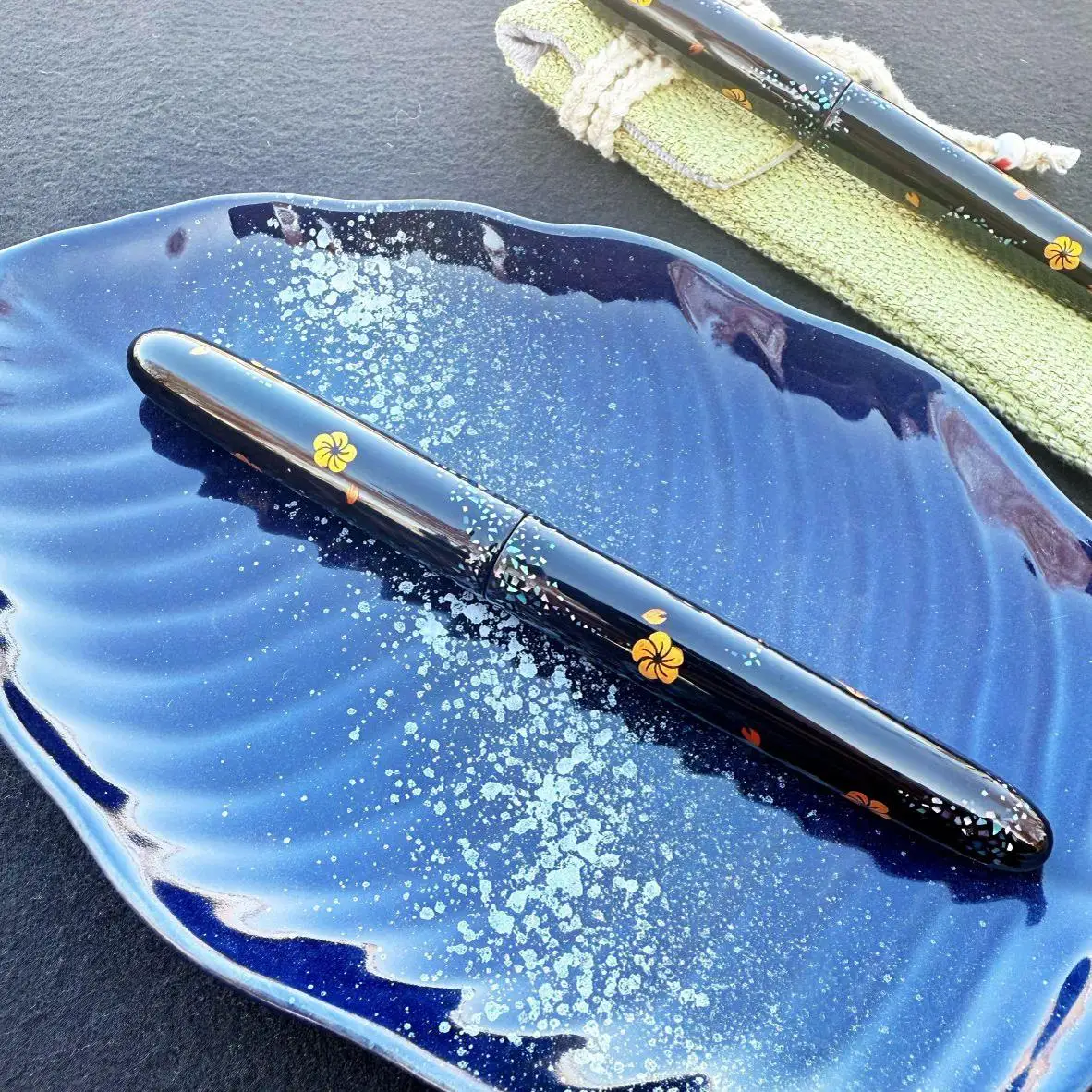 SELMY Hand Made RadenLacquered Cumberland Ebonite Hard Rubber BOCK F Nib Fountain Pen Business Student Stationery Writing Gift