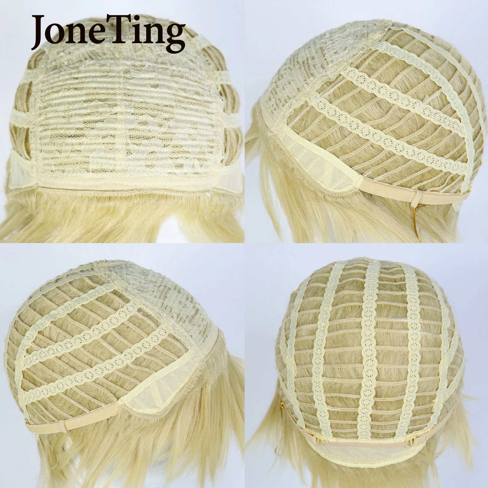 JT Wig Forger Loid Senja Sintetis Wig Pirang Pendek Wig Cosplay Keluarga Spy X Wig Rambut Serat Tahan Panas Halloween