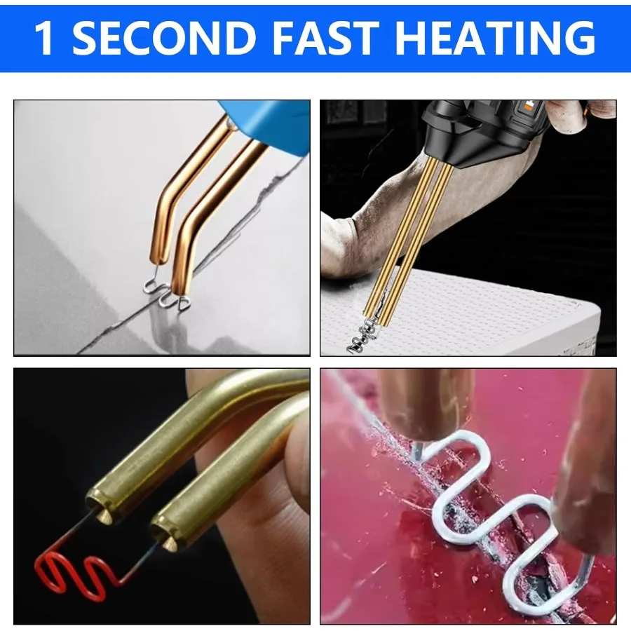 ชุดตะปูเชื่อมพลาสติก 1200 ชิ้น 6 แบบ พร้อมกล่องเก็บ เหมาะสำหรับซ่อมรถยนต์ งาน DIY และงานอื่นๆ